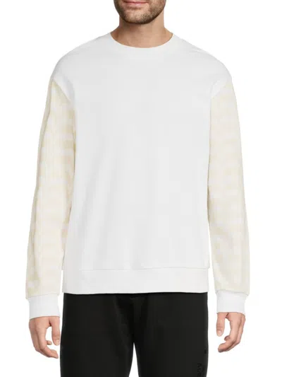 M MISSONI MEN'S ZIGZAG CREWNECK COTTON SWEATSHIRT