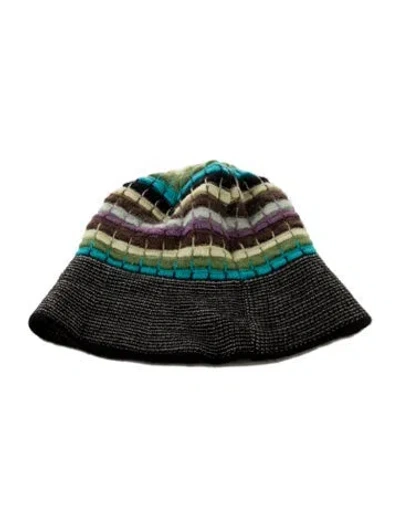 Pre-owned M Missoni Merino Wool Beanie In Black