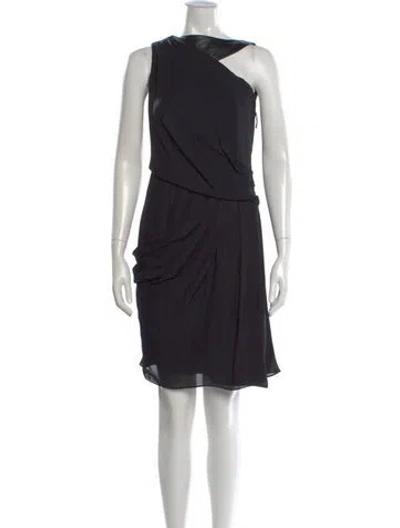 Pre-owned M Missoni Merino Wool Knee-length Dress In Black