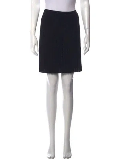 Pre-owned M Missoni Merino Wool Mini Skirt In Black