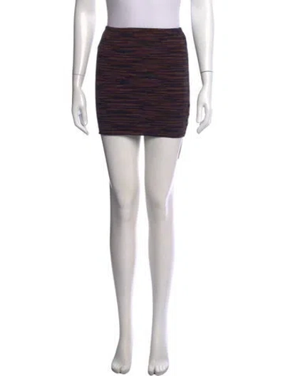 Pre-owned M Missoni Merino Wool Mini Skirt In Green