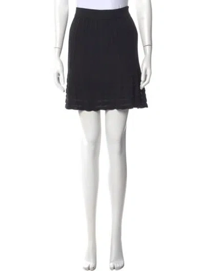 Pre-owned M Missoni Merino Wool Mini Skirt W/ Tags In Multi