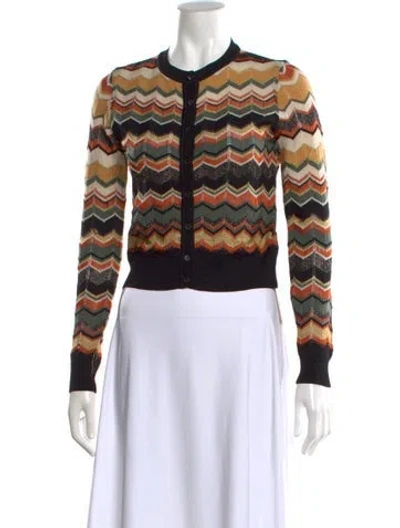 Pre-owned M Missoni Merino Wool Patterned Sweater