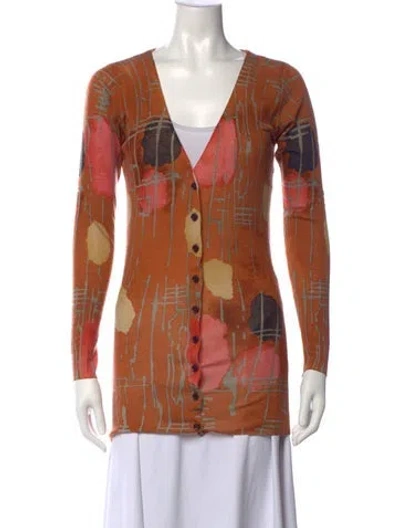 Pre-owned M Missoni Merino Wool Patterned Sweater In Multicolor