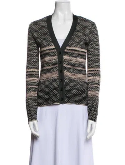 Pre-owned M Missoni Merino Wool Printed Sweater In Blue