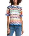 M Missoni Mesh T-shirt In Blue