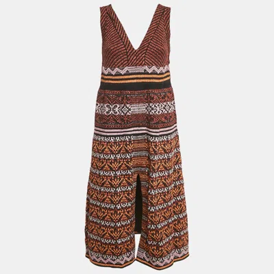 Pre-owned M Missoni Metallic Lurex Knit Sleeveless Dress M