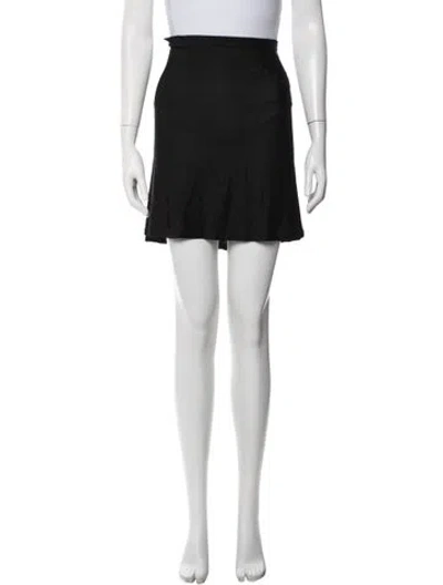Pre-owned M Missoni Mini Skirt In Black