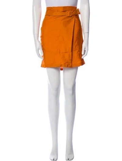 Pre-owned M Missoni Mini Skirt W/ Tags In Orange