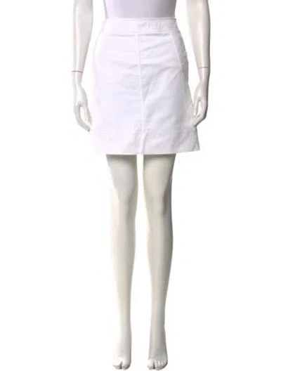 Pre-owned M Missoni Mini Skirt In White