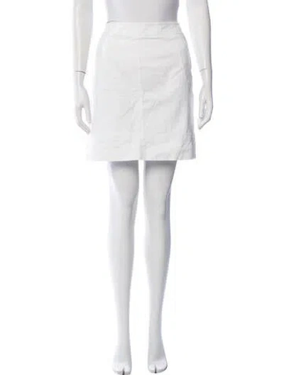 Pre-owned M Missoni Mini Skirt In White