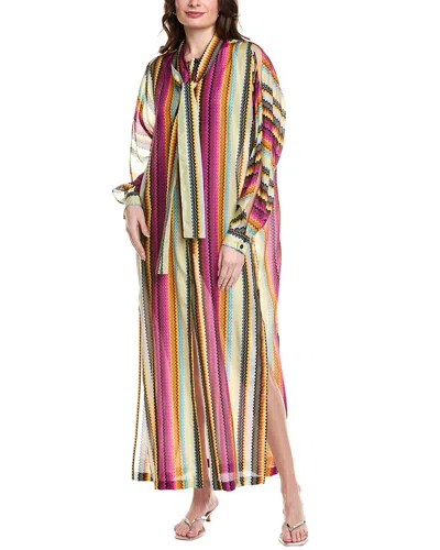 M MISSONI MISSONI CAFTAN SILK MAXI DRESS