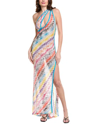 M Missoni Missoni Halter Maxi Dress In Pink