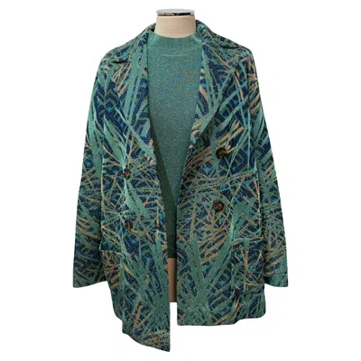 Pre-owned M Missoni Missoni Metal Green Top + Jacket Set Size S