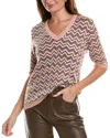 M Missoni Women's Chevron Wool Blend Sweater In Pink