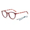 M Missoni Multicolor Acetate Frames In Brown