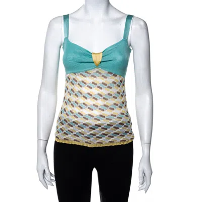 Pre-owned M Missoni Multicolor Knit Top M