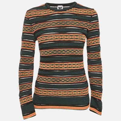 M Missoni Multicolor Patterned Knit Full Sleeve Top