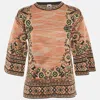 M Missoni Multicolor Patterned Knit Top In Multi