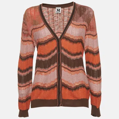 Pre-owned M Missoni Multicolour Knitted Cardigan M