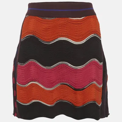 Pre-owned M Missoni Multicolour Knitted Mini Skirt M