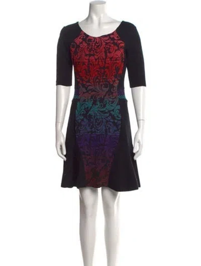 Pre-owned M Missoni Nylon Knee-length Dress In Black