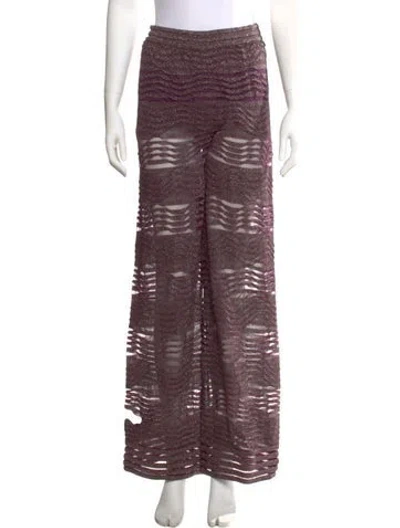 Pre-owned M Missoni Nylon Wide Leg Pants In Multi