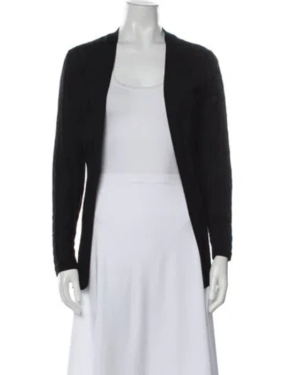 Pre-owned M Missoni Open Front Sweater In Black