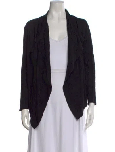 Pre-owned M Missoni Open Front Sweater In Black