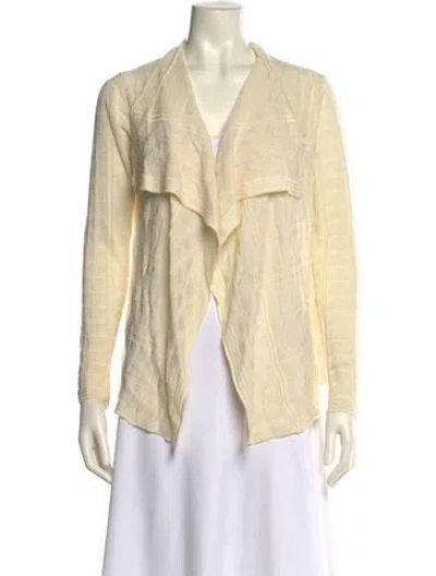 Pre-owned M Missoni Open Front Sweater In Neutral