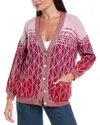 M Missoni Oversized Wool-blend Cardigan In Pink