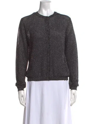 Pre-owned M Missoni Patterned Crew Neck Sweater In Gold/metallic