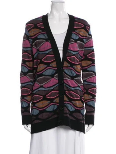 Pre-owned M Missoni Patterned Jacket In Black