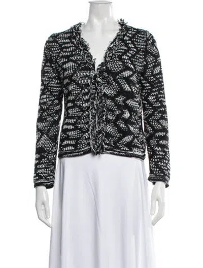 Pre-owned M Missoni Patterned Jacket In Black