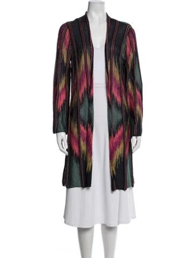 Pre-owned M Missoni Patterned Jacket In Blue