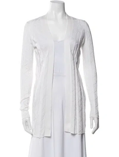 Pre-owned M Missoni Patterned Jacket In White