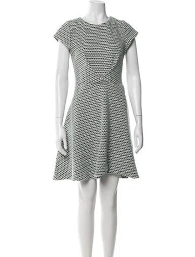 Pre-owned M Missoni Patterned Knee-length Dress In White