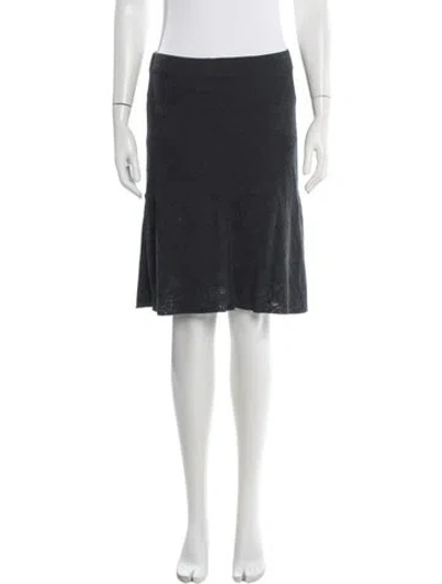 Pre-owned M Missoni Patterned Knee-length Skirt In Blue