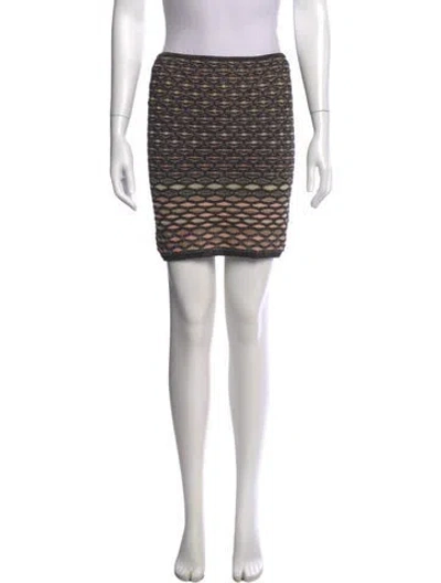 Pre-owned M Missoni Patterned Mini Skirt