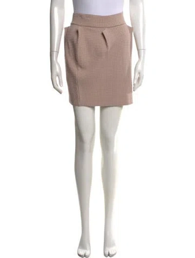 Pre-owned M Missoni Patterned Mini Skirt In Gray