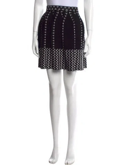 Pre-owned M Missoni Patterned Mini Skirt In Multi