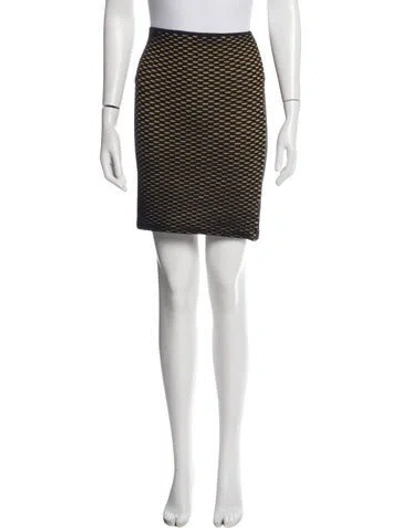 Pre-owned M Missoni Patterned Mini Skirt In Multi