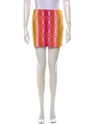 Pre-owned M Missoni Patterned Mini Skirt W/ Tags In Multicolor