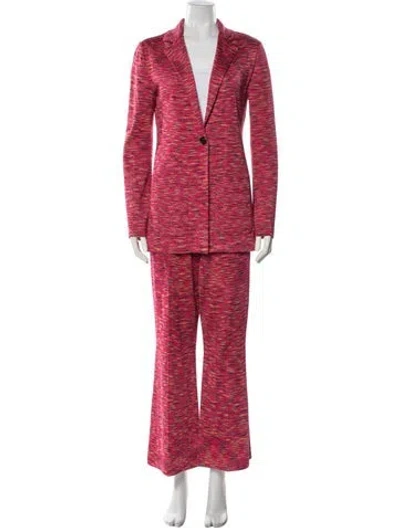 Pre-owned M Missoni Patterned Pantsuit In Pink