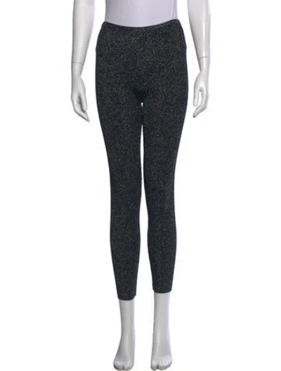 Pre-owned M Missoni Patterned Skinny Leg Pants In Black