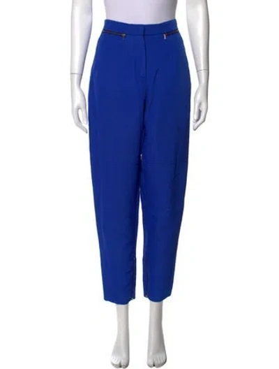 Pre-owned M Missoni Patterned Straight Leg Pants In Blue