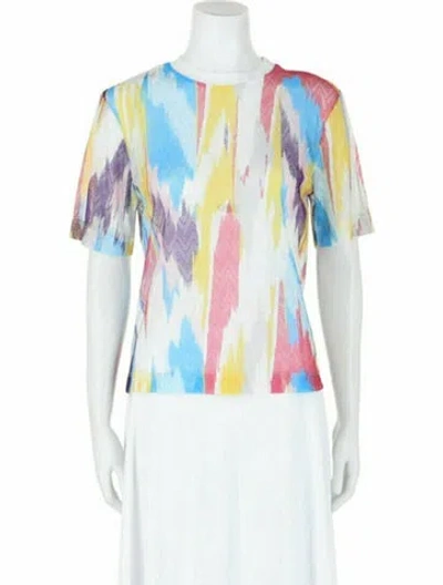 Pre-owned M Missoni Patterned T-shirt W/ Tags In White