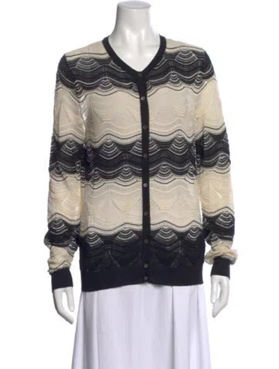 Pre-owned M Missoni Patterned V-neck Sweater