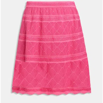 Pre-owned M Missoni Pink Knit Mini Skirt S (it 40)