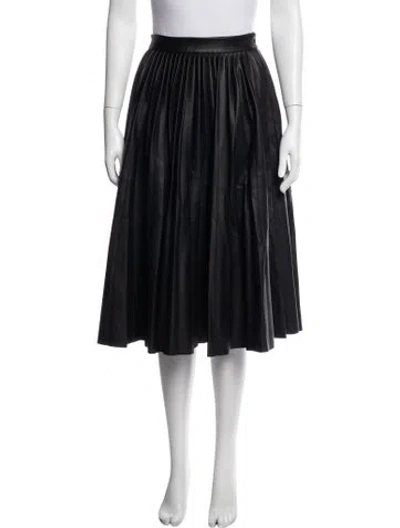Pre-owned M Missoni Pleated Accents Midi Length Skirt In Blue